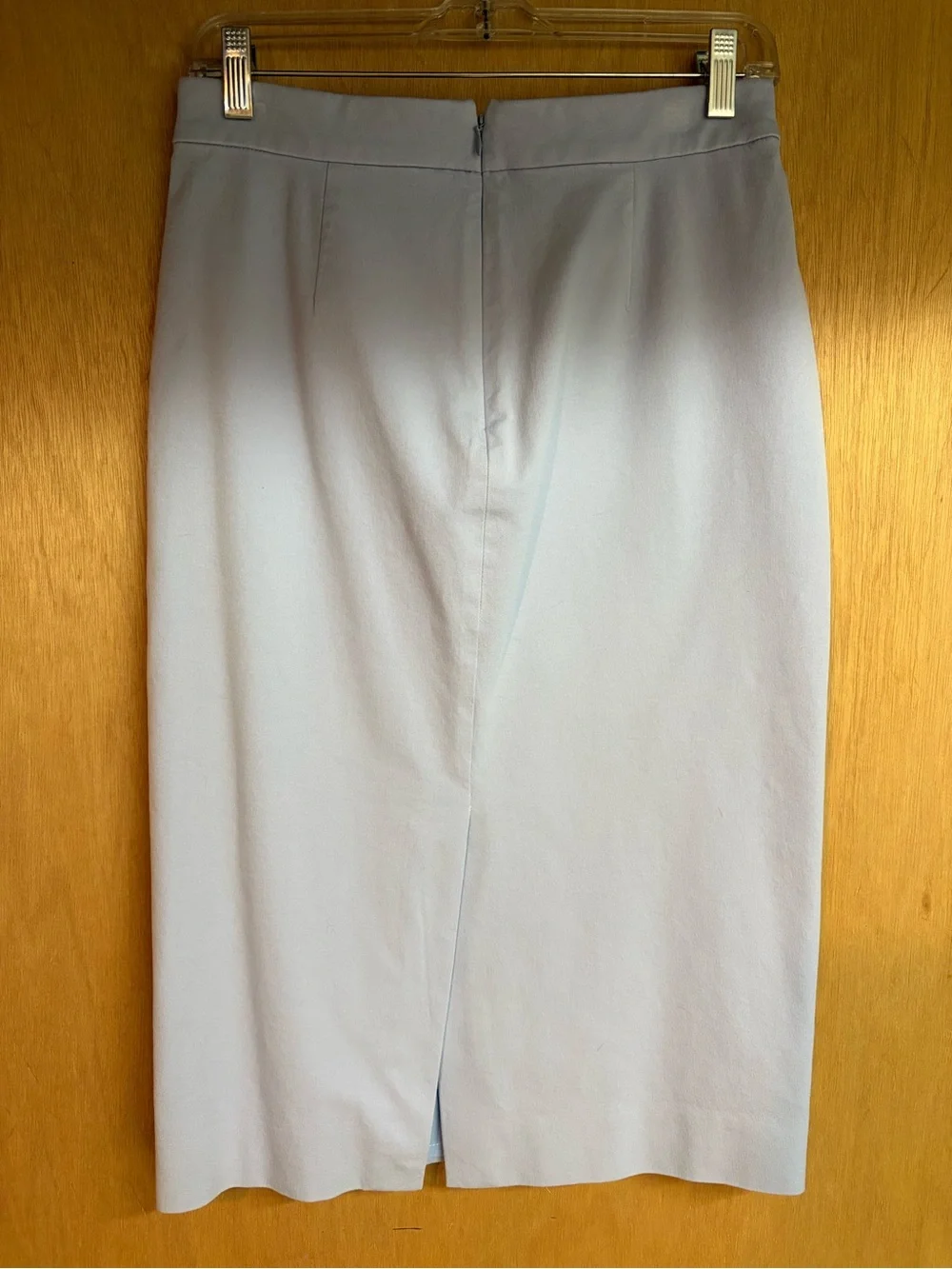 J.Crew No 3 Midi Pencil Skirt light baby blue size 4